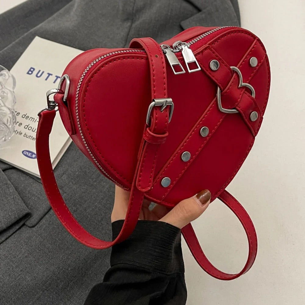 Ruby Heart Shaped Clutch