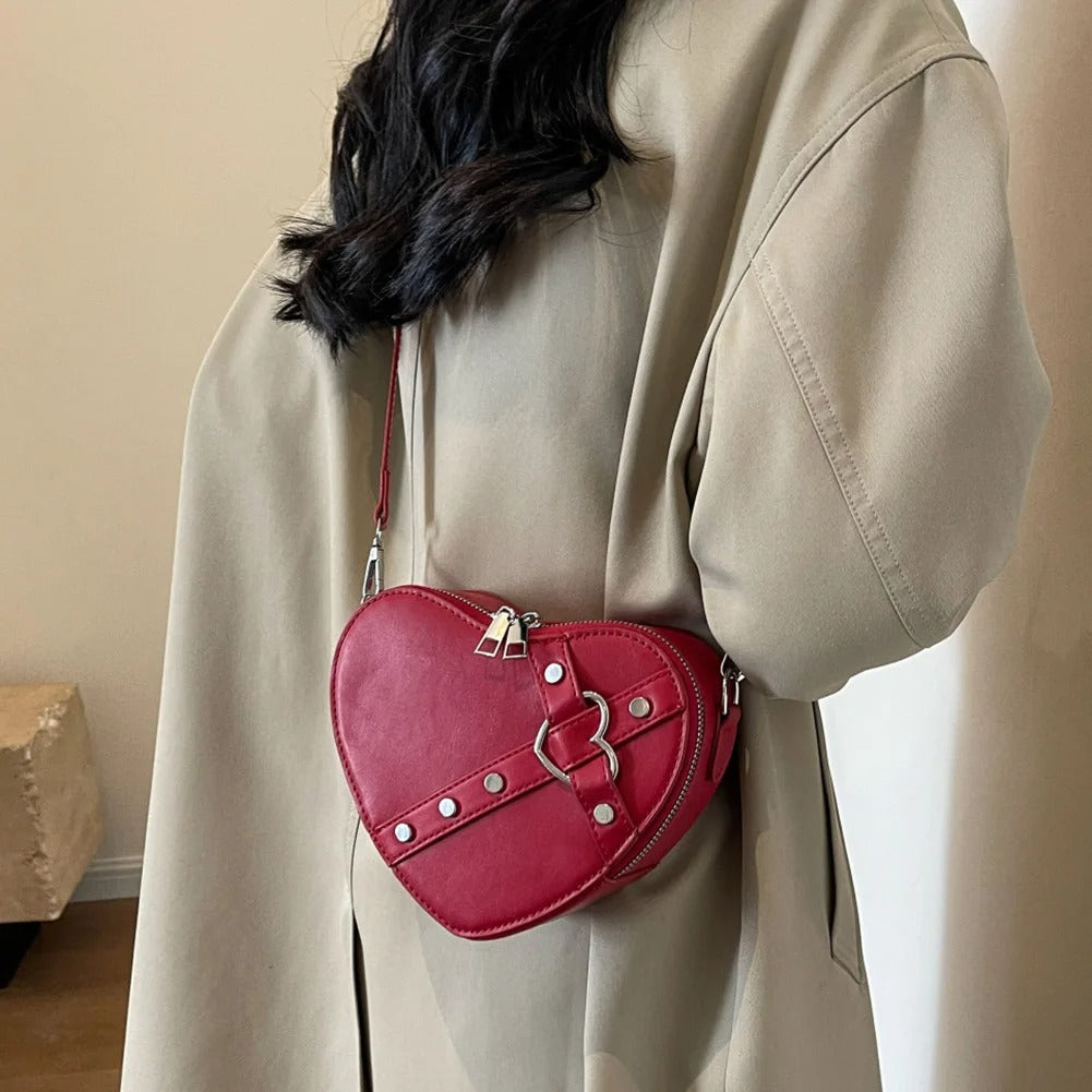 Ruby Heart Shaped Clutch