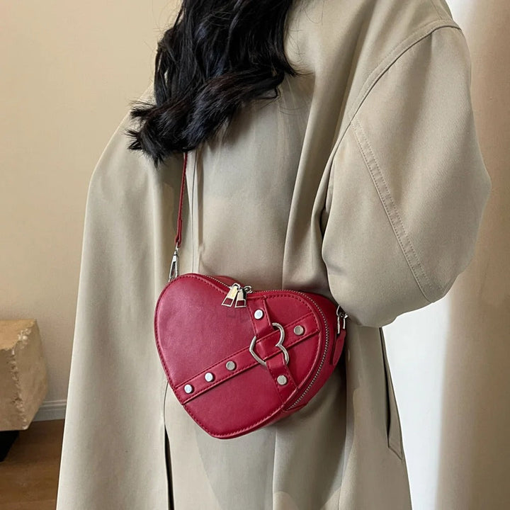 Ruby Heart Shaped Clutch