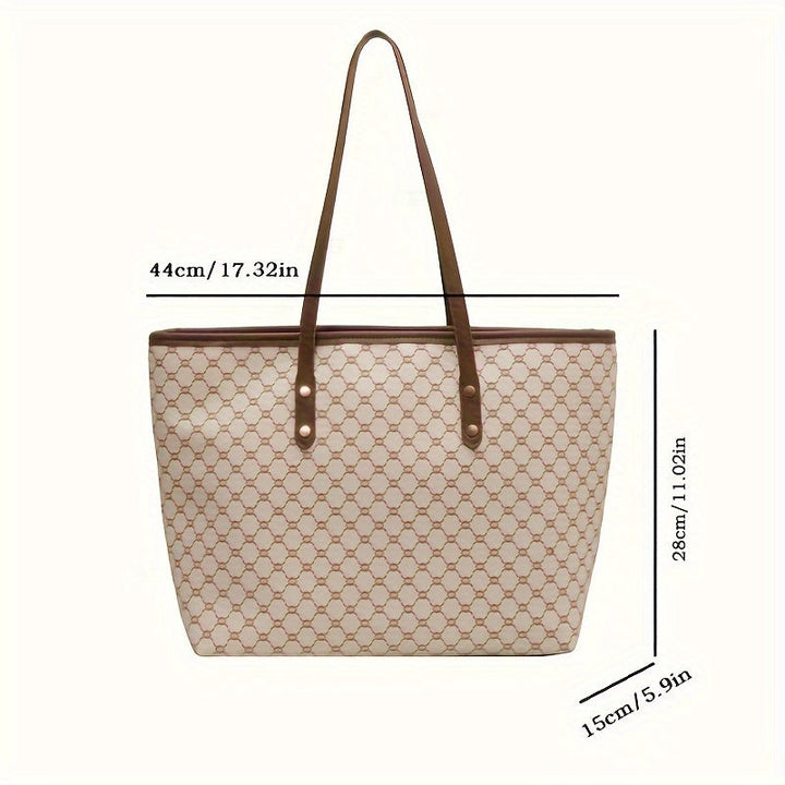 Zoe - Retro Geometric Tote